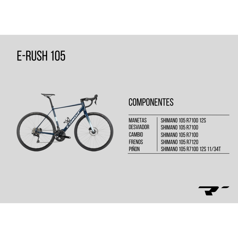 BICI CONOR ELECTRICA CARRETERA E-RUSH