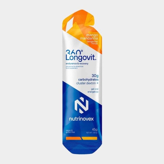GEL ENERGETICO NUTRINOVEX LONGOVIT 360 GEL - 30g CHO
