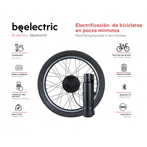 KIT BEELECTRIC TRASERO  bateria 5,2 Ah negra