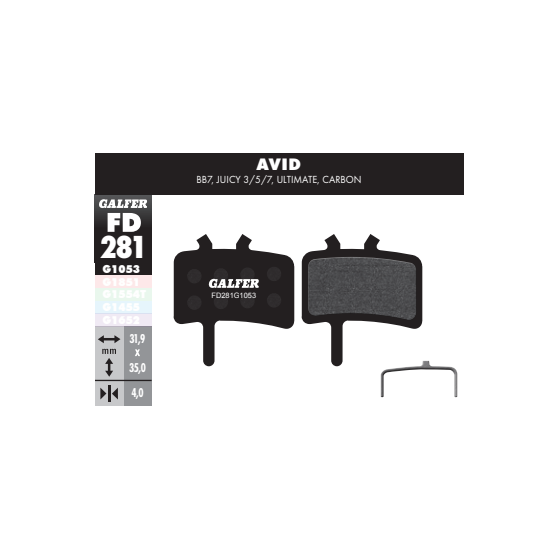 PASTILLAS DISCO GALFER AVID JUICY 5-7-BB7