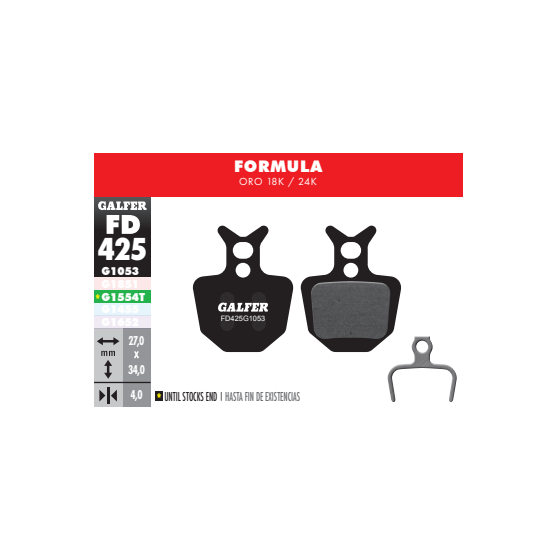 PASTILLAS DISCO GALFER FORMULA ORO