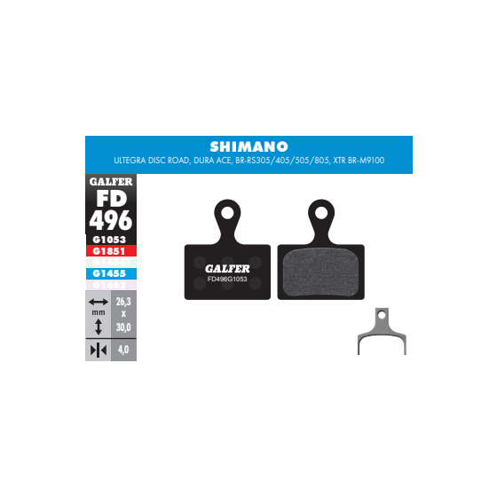 PASTILLAS DISCO GALFER SHIM ULTEGRA/DURA ACE ROAD STANDARD BR-RS305/405/505/805/BR-M9100